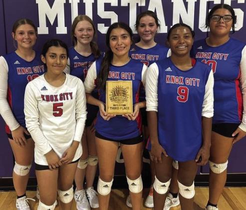 MARLBORO MAN MEMORIAL TOURNAMENT Knox City’s Houndettes JV1 group fought hard and came home with the 3rd place plaque. | COURTESY PHOTO