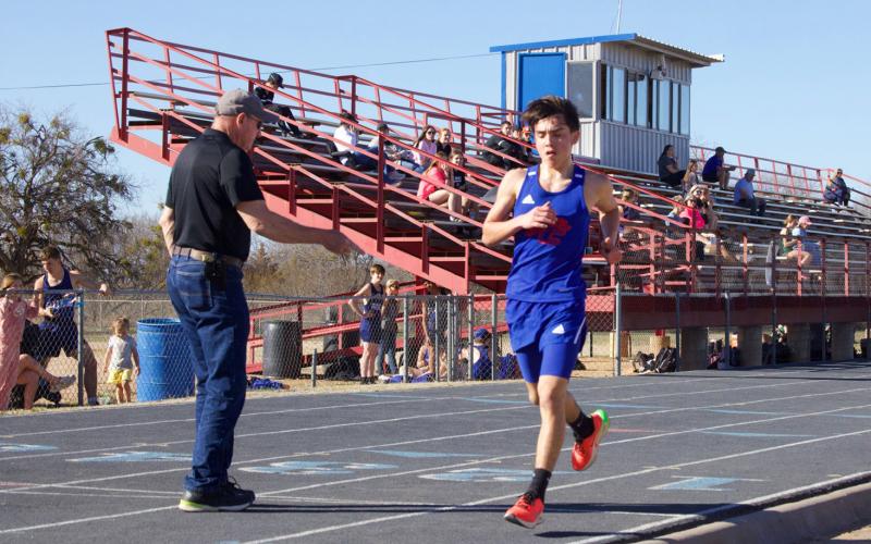 Izaiah Trevino took 1st place in the 3200M event.