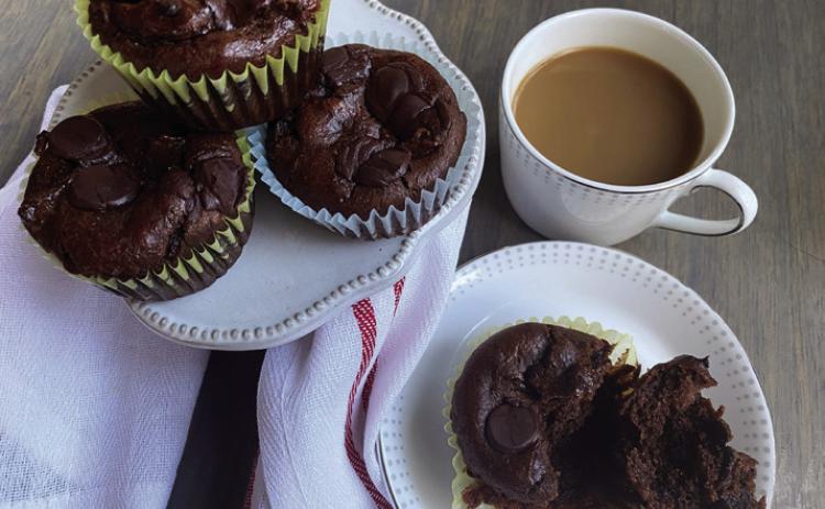 Double Chocolate-Almond Butter Muffins offer an incredibly moist, delicious, and incredible sweetness that share the rewards that plants and nature have to offer. | ANGELINA LARUE PHOTO