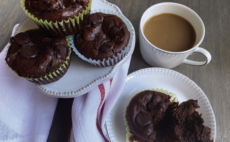 Double Chocolate-Almond Butter Muffins offer an incredibly moist, delicious, and incredible sweetness that share the rewards that plants and nature have to offer. | ANGELINA LARUE PHOTO