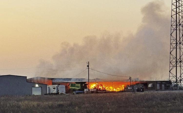 KC BARN FIRE A TOTAL LOSS
