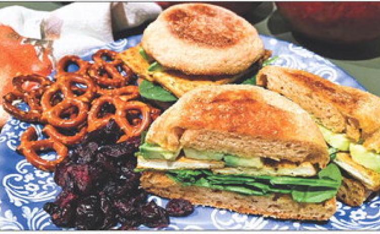 ENGLISH MUFFINS are the simple foundation for this tasty twist on a turkey sandwich. | ANGELINA LaRUE PHOTO