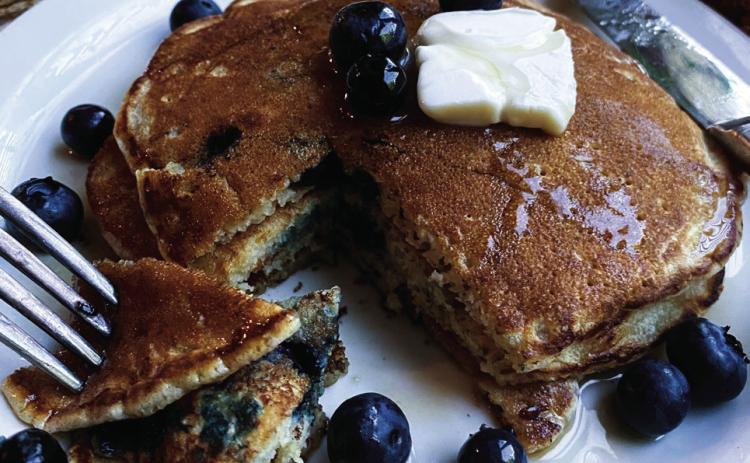 Blueberry pancakes hold health benefits