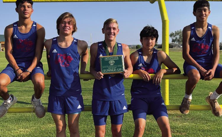 Greyhound Cross Country Runners at Guthrie's Rattlesnake Run.