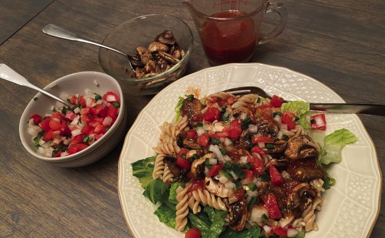 Refreshing pasta salad