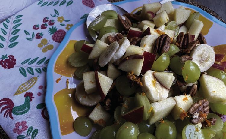 Sweet summer fruit salad