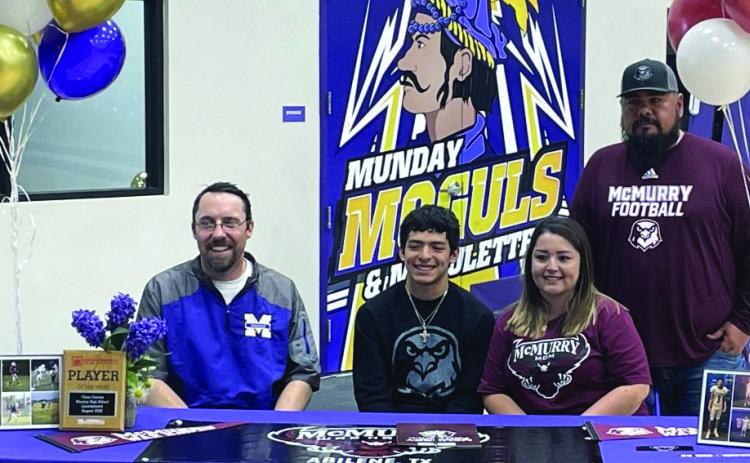 Christopher Garcia signs with McMurry. Courtesy Photo
