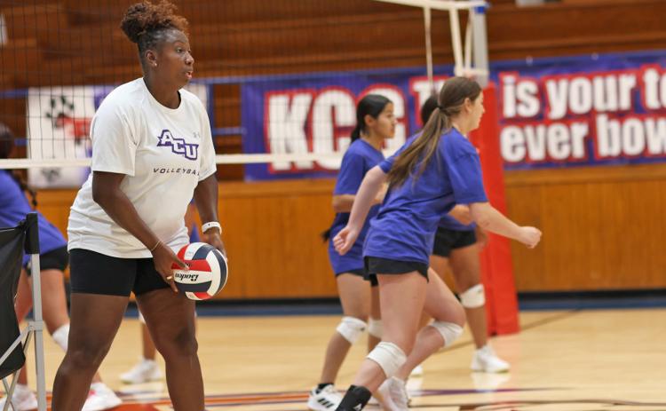 ATVOLLEYBALL CAMP, Knox City coaches and athletes build the foundation for a better team tomorrow. | SHERI BATY