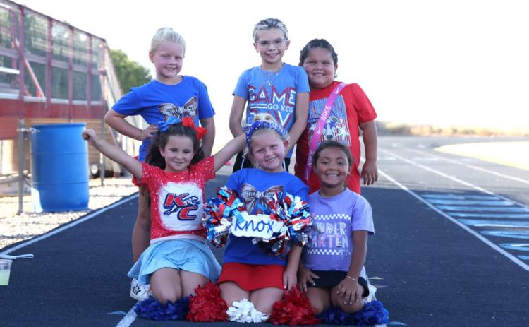 CHEERINGONTHEGREYHOUNDS during an August 7 scrimmage versus the Guthrie Jaguars.
