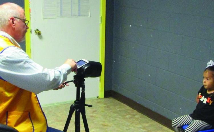 Head Start Kids get vision checks