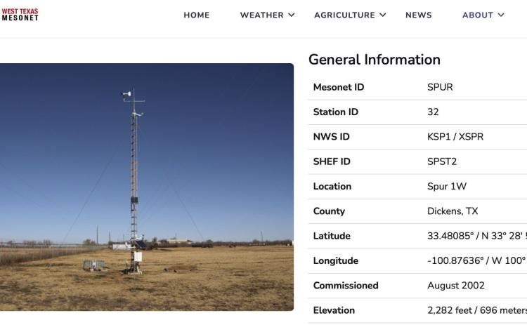 WHICH WAY WEATHER? When the wind and precipitation vary as widely as they do in West Texas, a network of volunteers and landowners help gather statistical data for forecasting and planning. | WEST TEXAS MESONET