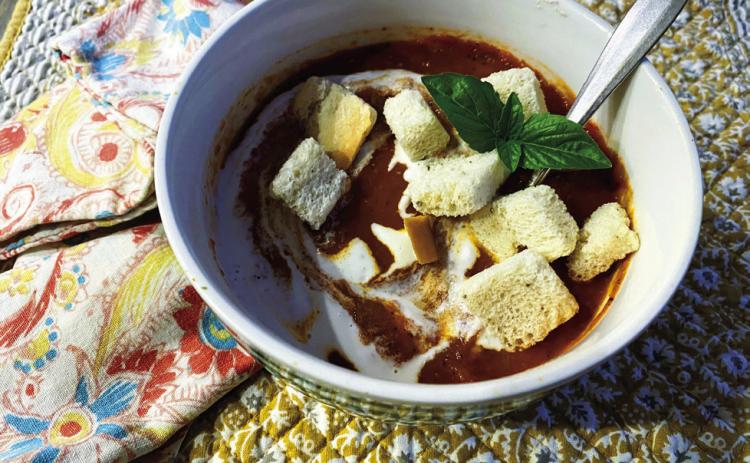 MEMORIES OF CHILDHOOD Tomato soup—with or without the accompaniment of saltines or a grilled cheese sandwich—is a fall favorite for many. | ANGELINA LaRUE PHOTO