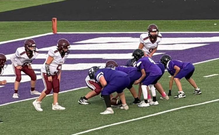 The Benjamin Mustangs are lined up and ready to score. The Mustangs won their Homecoming game Friday, Oct .16 over Paint Creek, 58-0. STORY AND MORE PHOTOS, PAGE 6 | COURTESY PHOTO