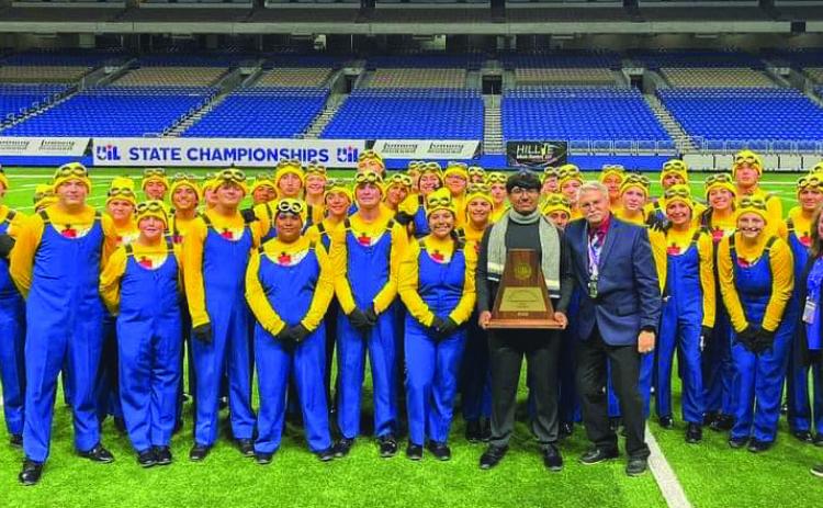 EVERYONE WENT BANANAS The Knox City Greyhound Pride Band brought home 4th place at UIL State Marching with their performance of“Banana, Banana, Banana”, UIL Classification: 1A UIL Region: 7 Area: B Number of Performers: 38 Head director: Mark Tucker Assistant Director: Katie Carr. Finals Ranking: 4/7. | COURTESY PHOTO