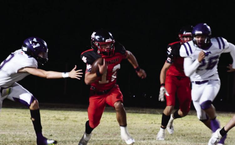 AREA-BOUND The Benjamin Mustangs are headed to the Area Championship Friday night in Hamlin against Newcastle, after defeating Motley County 52-6 at bi-district last week. | COURTESY PHOTO
