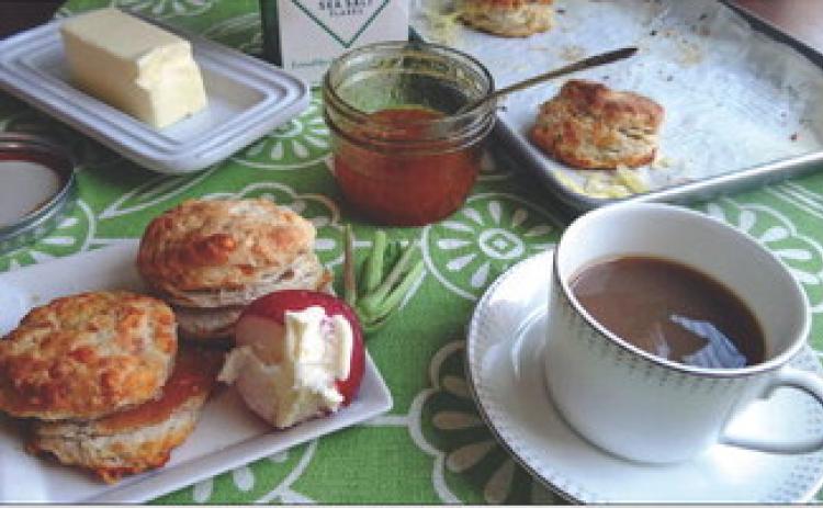 FOR ANY MEAL OF THE DAY these biscuits with sharp cheddar mixed in are a delicious addition. | ANGELINA LaRUE PHOTO