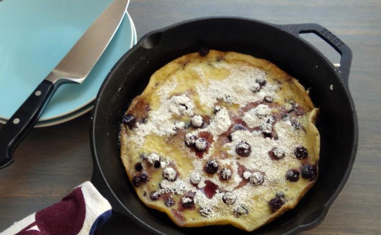 DUTCH BABY PANCAKE Try making this type of pancake in your cast iron skillet—they are super easy to prepare. | ANGELINA LaRUE PHOTO