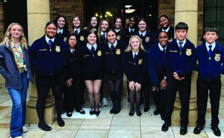 MUNDAYFFASTUDENTSCOMPETEDLeadershipDevelopmentEventsteamscompetedatthedistrict contest last week at Midwestern State University. Eder Perez earned st place for Spanish Creed and will advance to the Area contest. | COURTESY PHOTO