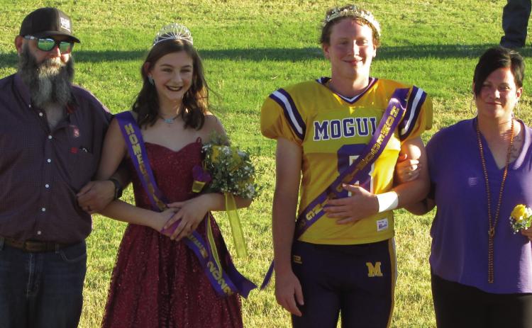 Homecoming Queen and King, sophomore Kamryn Rocha and senior Bryson Wilson. Don Thompson/Knox County News-Courier