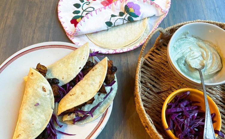 Spiced Sweet Potato and Black Bean Tacos