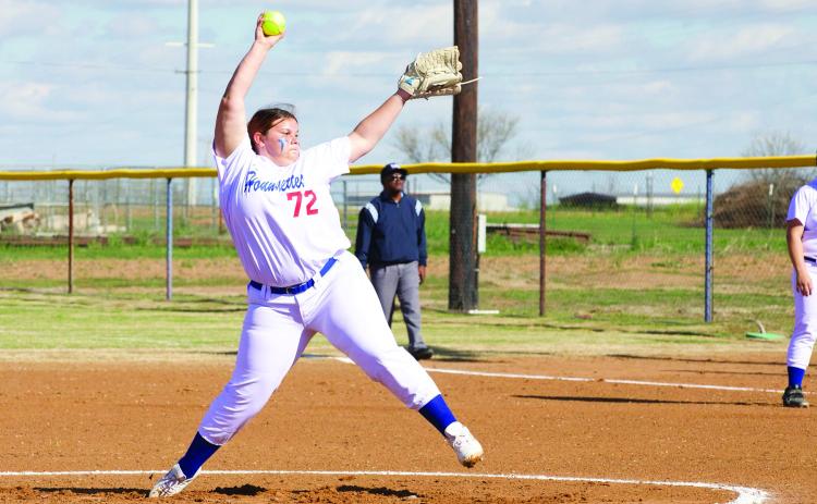Gabi Martinez winds up for the pitch. | SHERI BATY PHOTO