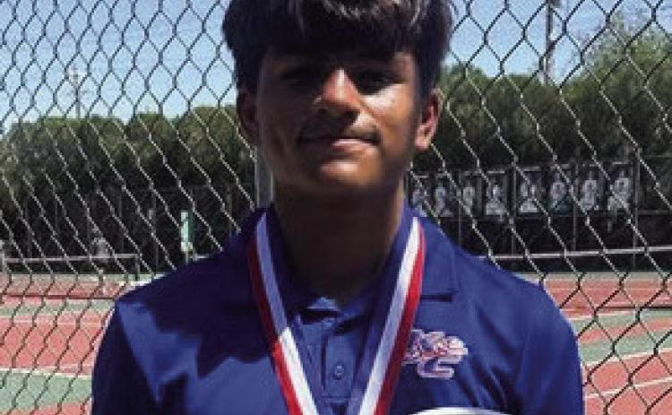 ZANDER ABILA QUALIFIES AT DISTRICT MEET The Knox City tennis teams competed at the District Tennis Tournament in Vernon Tuesday. Sophomore Zander Abila placed 2nd to qualify for the RegionalTournament in Boys Singles. | COURTESY PHOTO