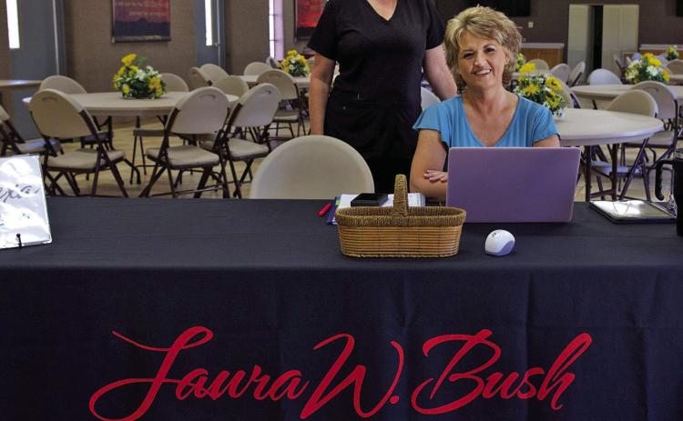 BEXA EXAM COMESTO KNOX Last week 35 Knox County women participated in a free screening using a new device, Bexa, with the help of Shari Darnall, sonographer (right) and Bonnie Brzozowski, who brought their equipment and skills on the road for sessions held at the First Baptist Church of Knox City. | SHERI BATY PHOTO