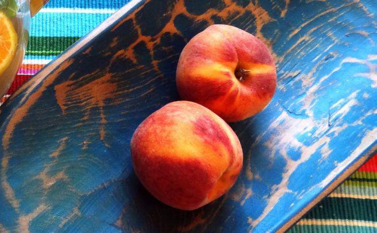 JUST PEACHY One reader of this column found himself with an abundance of peaches. He decided to put his creativity to work, replacing the zucchini with fresh peaches! | ANGELINA LaRUE PHOTO