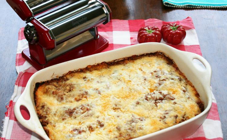 WITH A PASTA MACHINE, I have used this lasagna recipe for years, tweaking it from time to time. | ANGELINA LaRUE PHOTO