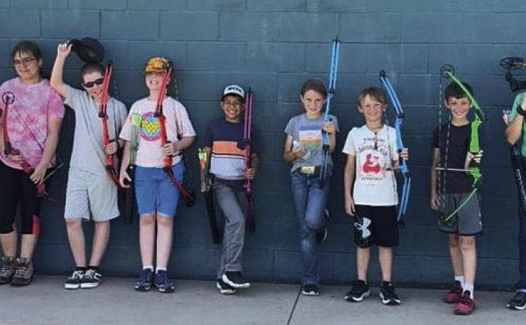 EXTENSION/4-H AWARDS Kaleigh Hubbard 3rd place NASP MOD 300, 4th place NASP 3D; Flint Good 5th place int. compound aided 3D, 10th place int. compound aided Mod 300; Aaron Rodas 1st place 1st year Jr NASP 3D, 2nd place 1st year Jr NASP Mod 300; Bode Groves 5th place1styearJrNASP3D;RykerYates6thplace1styearJrNASP3D;7thplace1styearJrNASPMod300;HannahHubbard5thplace1styear Jr NASP Mod 300; Eliah Hubbard 6th place 1st year Jr NASP Mod 300; Quinna Good 12th place 1st year Jr NASP 3D | COURTESY PHOTO