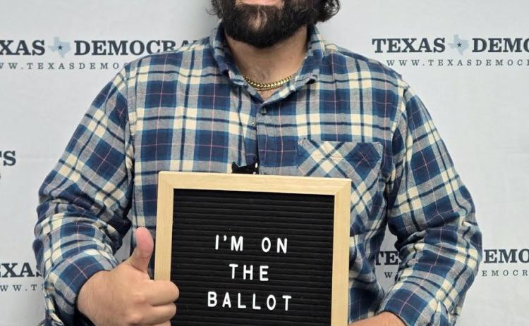 RILEY RODRIGUEZ FOR TEXAS STATE SENATE A Knox County native, Rodriguez recently announced his candidacy on the Democratic ticket forTexas State Senate in District 28. | COURTESY PHOTO