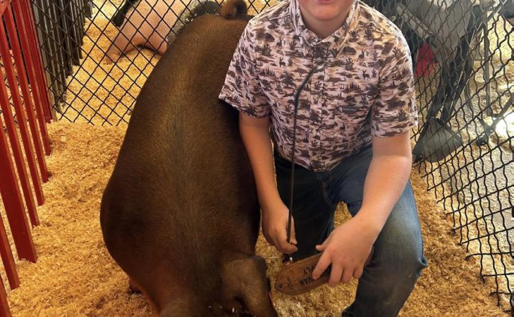 MUNDAY FFA STATE FAIR Munday FFA was represented well at the State Fair of Texas on Oct. 2, where Landree placed seventh, Braylynn placed 5th and Paige placed 4th. | COURTESY PHOTOS