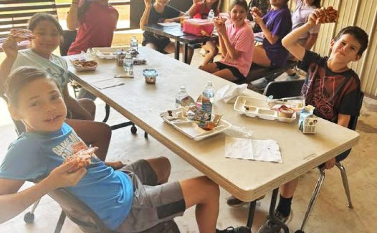 SPECIAL TREATS FOR SCHOOL ATTENDANCE Benjamin Elementary fifth-grade students got a special treat to go with their lunch last week for best overall average daily attendance. | COURTESY PHOTO