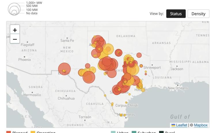 Texas Tribune charts data centers across state