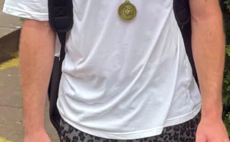 STATE BOUND Benjamin’s Keegan Hayes advanced to state tennis and was to compete in San Antonio on Thursday, May 7 (results not available at press time). | COURTESY PHOTO