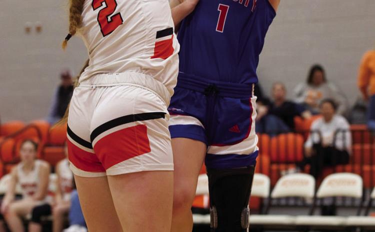 Paisley Morrow goes up for two. | SHERI BATY PHOTO