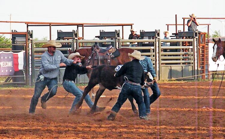 SADDLE UP! Teams from ranches from all around enter the rodeo to win cash prizes for recording the best score over two nights of competition. Bleacher seating for spectators is limited, so bring your lawn chair, back up to the fence, let down the tailgate and enjoy the fun! | RICHARD THOMPSON