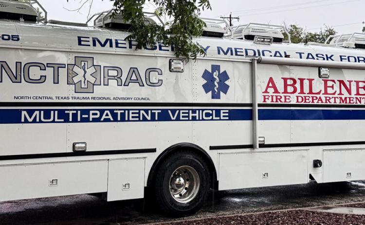 ABILENE FIRE DEPARTMENT The Abilene Fire Department brought their Emergency Medical Task Force Multi-Patient Vehicle to the Knox County Health Fair on Saturday. | RACHEL FARMER PHOTO