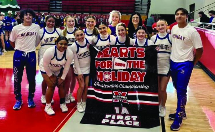 HEARTS FOR THE HOLIDAY Congratulations Mogulettes Varsity Cheer Team and their coach, Mrs. Evans, for winning the 1A Division of the Hearts for the Holiday Cheerleading Championship this past weekend. | COURTESY PHOTO