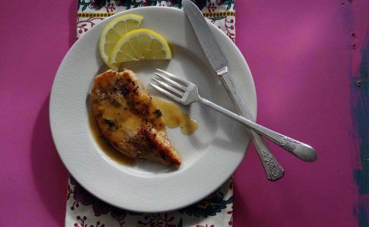 Lemony chicken cutlets