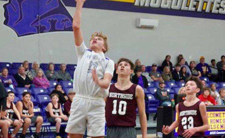 Luke Bowman with an easy layup.