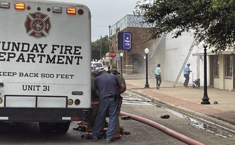 Smoke and fire on March 31 in office being remodeled