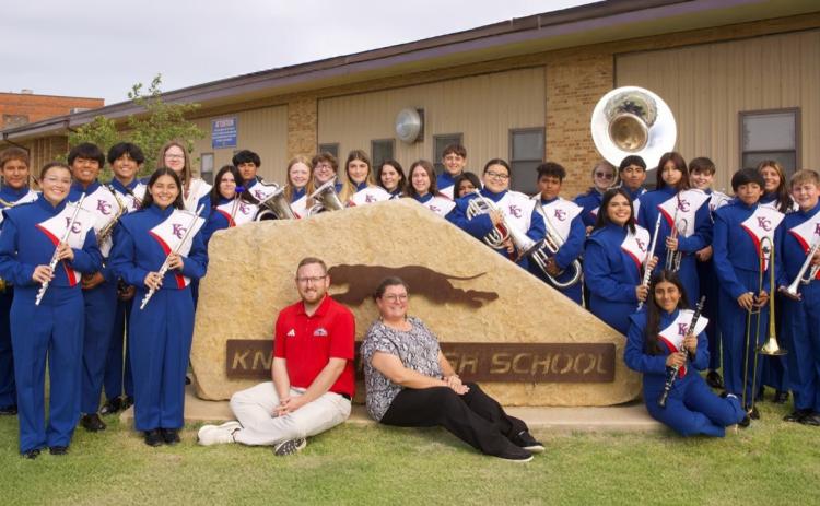 GREYHOUND PRIDE BAND Knox City-O’Brien ISD’s Greyhound Band made their second appearanceinarowattheUILStateMarchingBandCompetitionNov.10–12attheAlamodome in San Antonio. Knox City finished 5th in 1A in the state. | SHERI BATY PHOTO