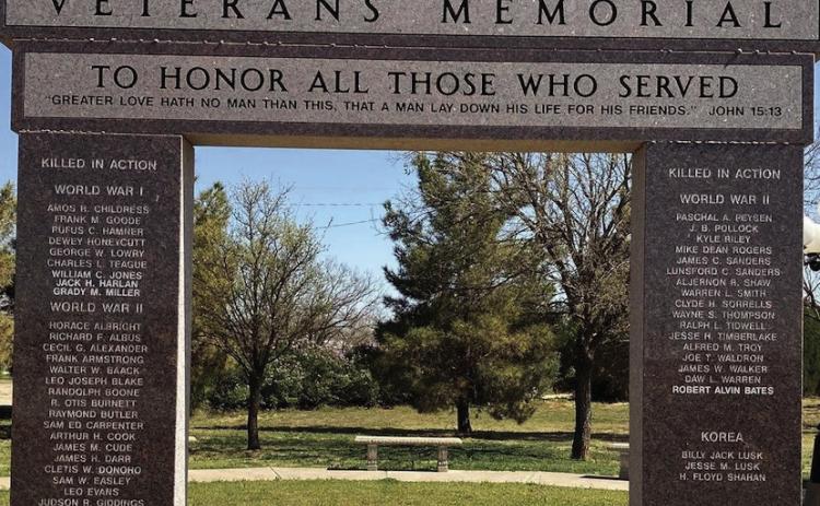 VETERANSMEMORIAL in Benjamin honoring our all Knox County Veterans of the military of all wars. | COURTESY PHOTO