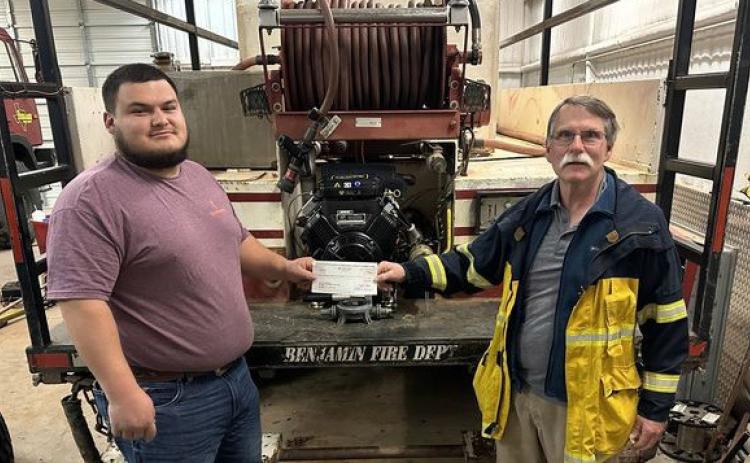 THE BENJAMIN FIRE DEPARTMENT thanks the Texas A&amp;M Forest Service for the $12,000 grant funds that made it possible to get the truck (Unit 74) back into service after a rough fire year. Last year the BFD were a part of the Active Declared States of Disaster 238 - Severe Wildfire. Small departments would not be able to operate without these grants. | COURTESY PHOTO