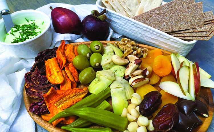 CHARCUTERIE BOARD is not just an appetizer; it’s a delightful experience that combines art and flavor, allowing you to explore a variety of textures and tastes all at once. With this stunning visual and the satisfying flavors, this charcuterie board is sure to impress your guests while also making for a fun and shareable culinary adventure! | ANGELINA LARUE PHOTO