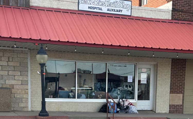 CRIME AGAINST CHARITY According to Betty Henley from the Pink Ladies Hospital Auxiliary, the thrift shop at 111 S. Central Ave. in Knox City suffered a burglary January 7, 2026. Thieves apparently broke in through the back door and stole a shopping cart full of merchandise. Police were called. It was the first time the shop had ever had such an incident, she said. The store is operated by volunteers who donate their time to help support the community and its hospital. | RACHEL FARMER PHOTO