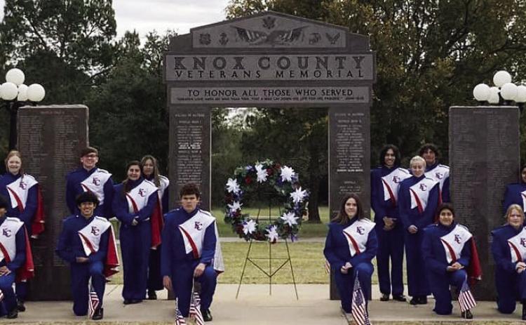 KNOX CITY PRIDE BAND played for the Knox County Veterans Program in Benjamin on Saturday. | COURTESY PHOTO