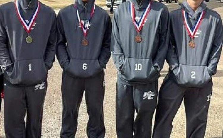 REGIONAL QUALIFIER This quartet of runners for Knox City all qualified to run in Arlington for a chance at the State cross country meet. | COURTESY