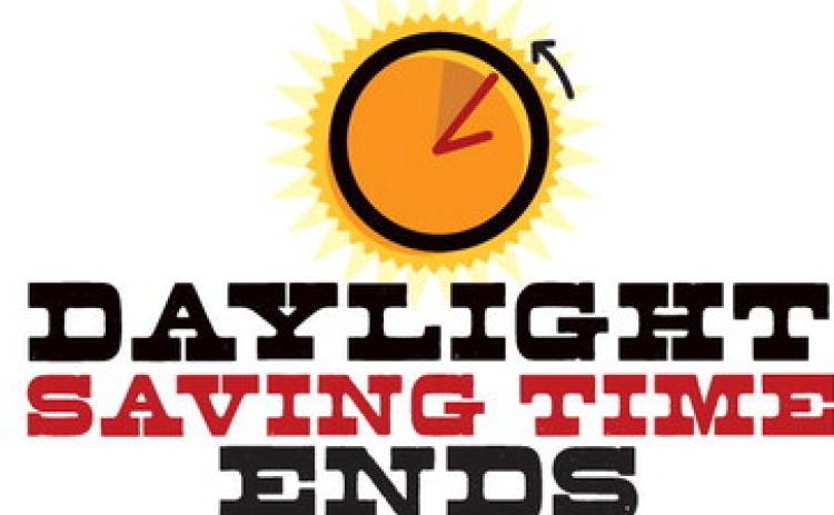 Turn clocks back this Sunday